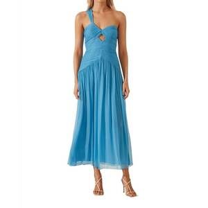 shona joy margot ruched midi dress Shona Joy | Dresses | New Shona Joy Margot One Shoulder Midi Dress In Aqua